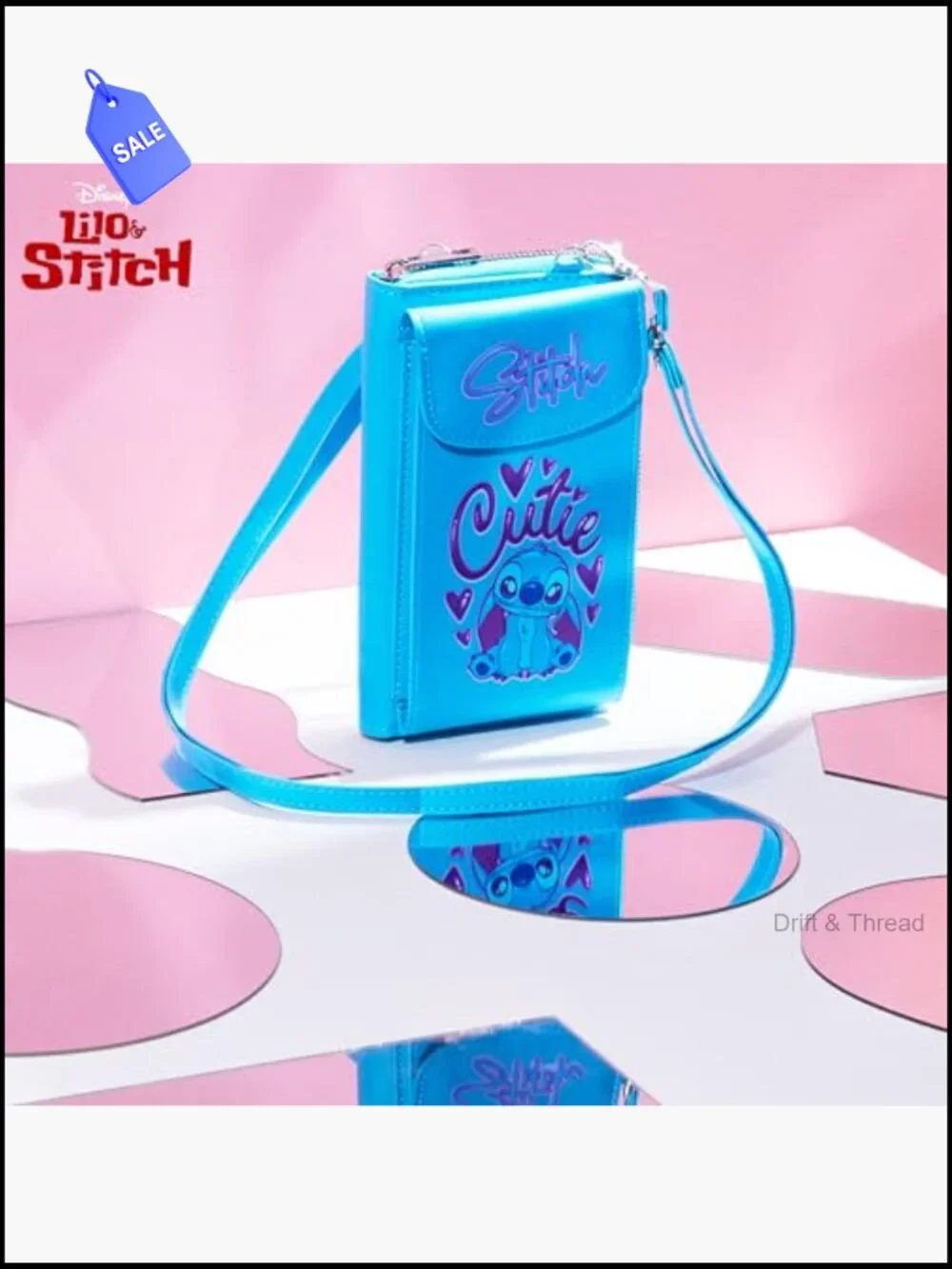 Disney Stitch Crossbody Phone Bag with Card Slots